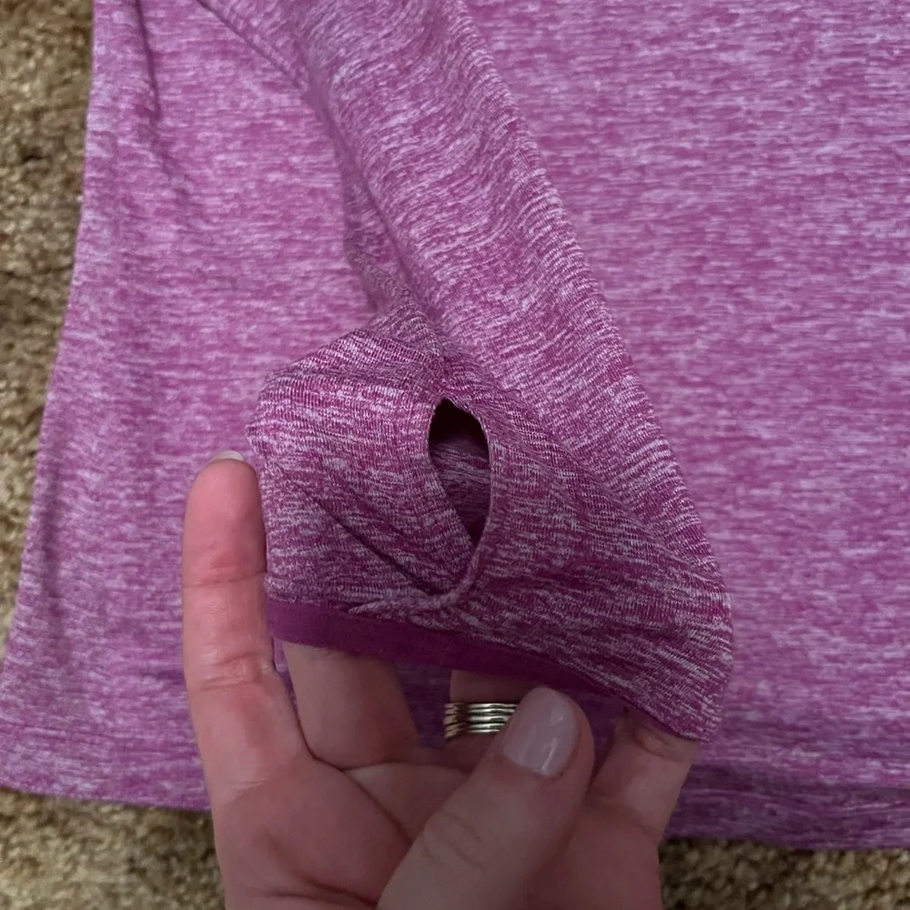 Nike Purple Long Sleeve Hoodie Dri-Fit - Picture 2 of 5